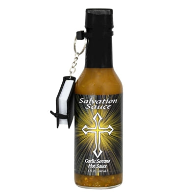 Salvation Sauce Garlic Serrano with Mini Bible