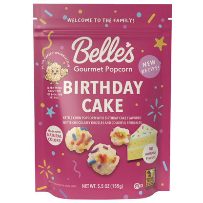 Belle's Gourmet Birthday Cake Popcorn
