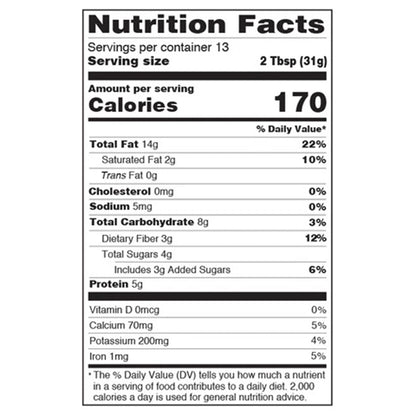 Dark Chocolate Almond Butter Nutritional Facts